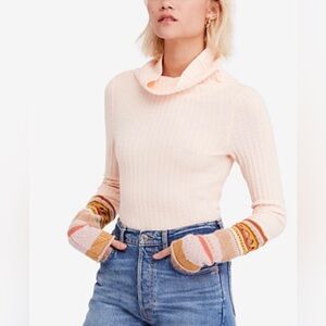 FREE PEOPLE Mixed-Up-Cuff Thermal Top